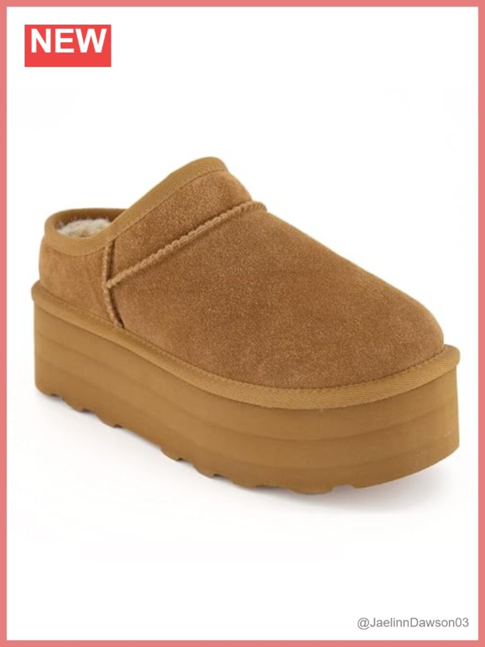 Suede Platform Ankle Boots Fur Lined Slip On Winter Snow Boots